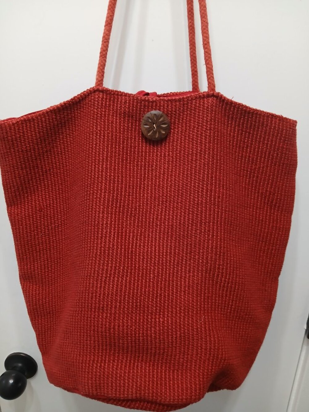 World Market Hand Made Jute Tote❤️